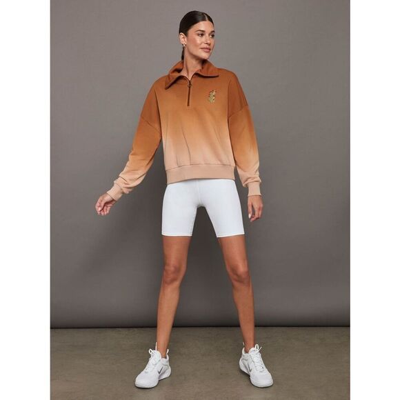 Carbon38 Tops - NWT Carbon38 Ombré French Terry Half Zip Cactus